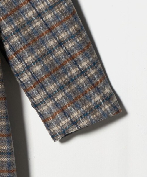 Steven Alan(スティーブンアラン)の「<Steven Alan>チェック ラグランスリーブ コート(ステンカラーコート・レディース・オリーブ/ダークグレー・S/M)」の12枚目の写真