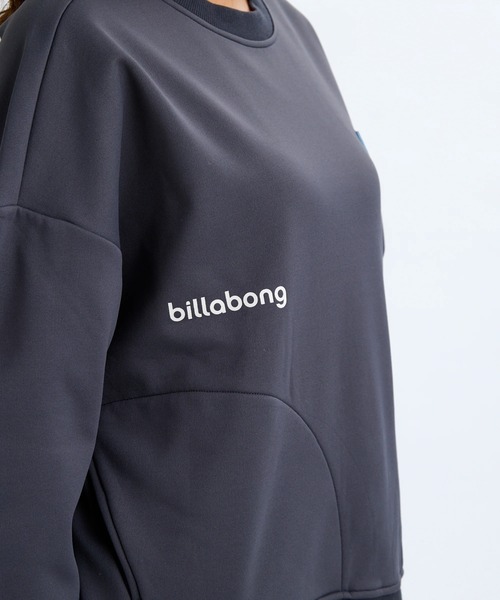 BILLABONG(ビラボン)の「BILLABONG レディース ADIV SWEAT CREW トレーナー 【2025年秋冬モデル】 @autumn/ビラボン防風・撥水スウェットトレーナー(SET UP・セットアップ可能・空港コーデ)(スウェット・レディース・アイボリー/ブラック系その他・MEDIUM/LARGE)」の14枚目の写真