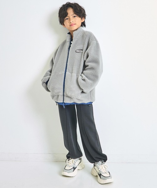ANAP kids（アナップキッズ）の「撥水加工リバーシブルボアブルゾン【ジュニアお揃い】（ブルゾン・キッズ・ブラック/ベージュ/ネイビー・130/120/110）」の9枚目の写真