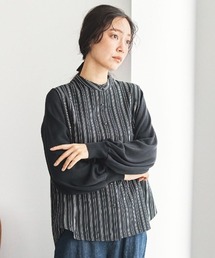 and myera 袖だけニットブラウス