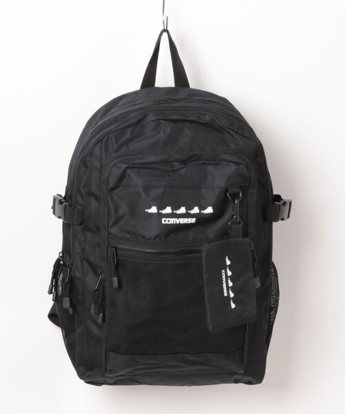 CONVERSE（コンバース）の「【CONVERSE/コンバース】【取り外しポーチ付・30L】スニーカープリント バックパック 大容量リュック PCスリーブ（バックパック/リュック・メンズ・ホワイト/ブラック・FREE）」の8枚目の写真