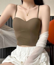 背中あき キャミソール ショート丈