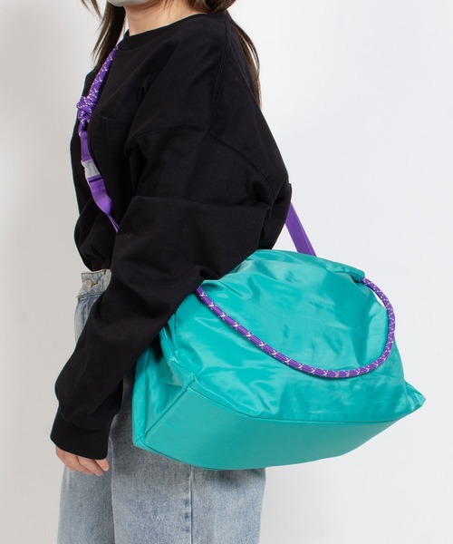 SVEC（シュベック）の「ロープストラップ ショルダーバッグ（ショルダーバッグ・レディース・イエロー/ブルー/グレー/ピンク/カーキ/ネイビー/ライトブルー/ブラック/ホワイト・FREE）」の7枚目の写真