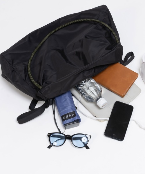 SVEC（シュベック）の「ロープストラップ ショルダーバッグ（ショルダーバッグ・レディース・イエロー/ブルー/グレー/ピンク/カーキ/ネイビー/ライトブルー/ブラック/ホワイト・FREE）」の14枚目の写真