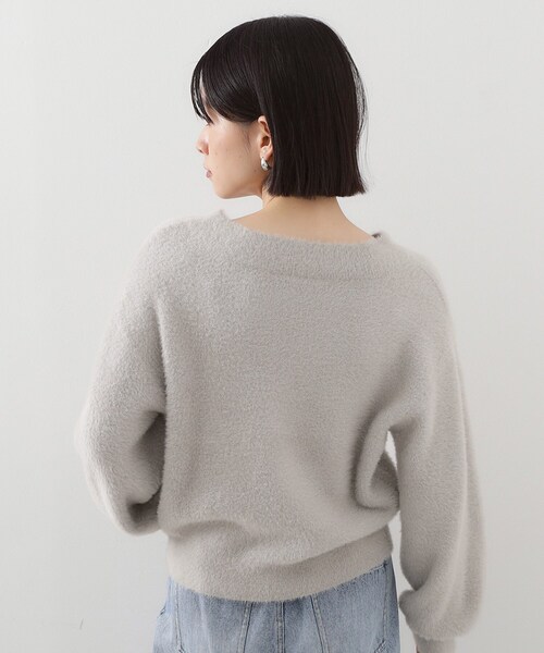 THE SHOP TK (ザ ショップ ティーケー )の「【洗える】上品にきらめく フェザーラメニット(ニット/セーター・レディース・アイボリー/スミクロ/ナチュラル/ワインレッド・12/13)」の15枚目の写真