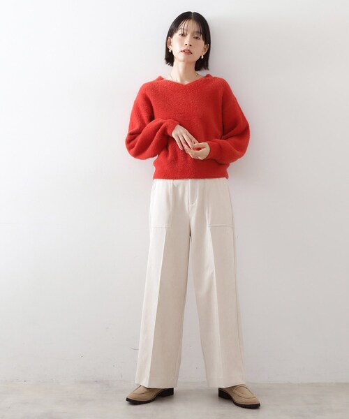 THE SHOP TK (ザ ショップ ティーケー )の「【洗える】上品にきらめく フェザーラメニット(ニット/セーター・レディース・アイボリー/スミクロ/ナチュラル/ワインレッド・12/13)」の19枚目の写真