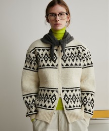 Auntie Rosa Holiday | ダブルジップカウチンニットカーディガン(カーディガン/ボレロ)