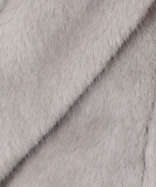 La TOTALITE（ラトータリテ）の「【洗える】フェイクファージップコート（その他アウター・レディース・タン/チャコールグレー・36/38）」の12枚目の写真