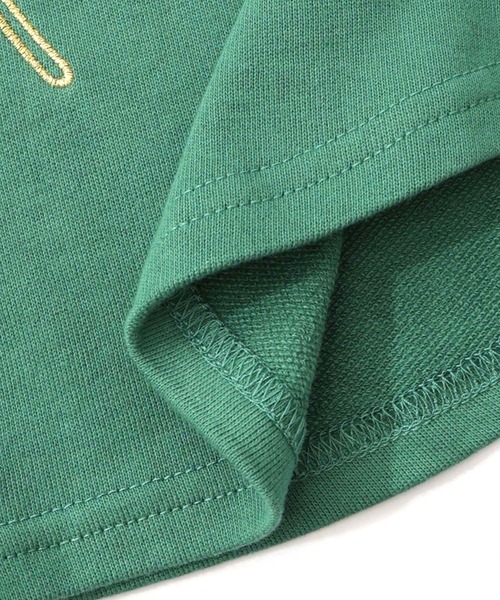 ScoLar(スカラー)の「153698:スカラーちゃん×トラ×蝶刺繍 ミニ裏毛プルオーバー(Tシャツ/カットソー・レディース・ブラック/杢グレー/グリーン・M)」の17枚目の写真