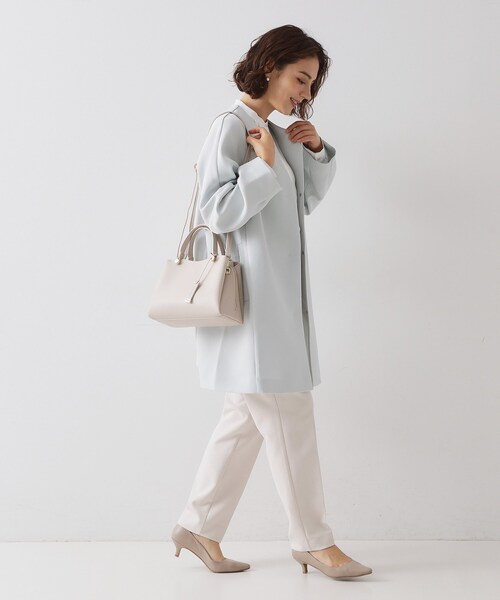 OPAQUE.CLIP（オペークドットクリップ）の「【2WAY】合皮ミドルサイズボストンバッグ（ボストンバッグ・レディース・ナチュラル/ブラック・00）」の6枚目の写真