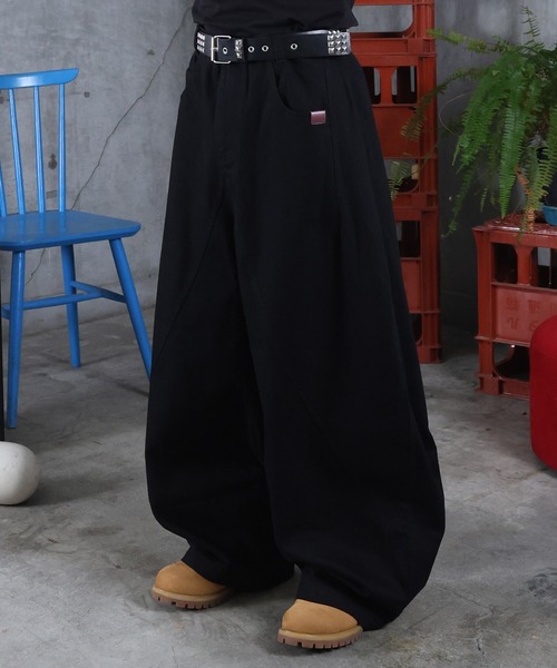 ILL'S（イルズ）の「バレルレッグ チノパンツ メンズ レディース ユニセックス（チノパンツ・メンズ・ブラック/ベージュ・M/L）」の17枚目の写真