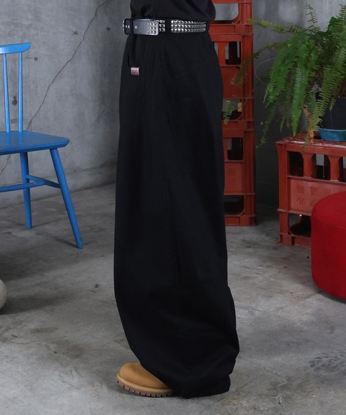 ILL'S（イルズ）の「バレルレッグ チノパンツ メンズ レディース ユニセックス（チノパンツ・メンズ・ブラック/ベージュ・M/L）」の18枚目の写真