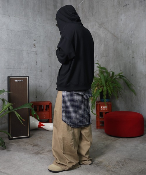ILL'S（イルズ）の「バレルレッグ チノパンツ メンズ レディース ユニセックス（チノパンツ・メンズ・ブラック/ベージュ・M/L）」の12枚目の写真