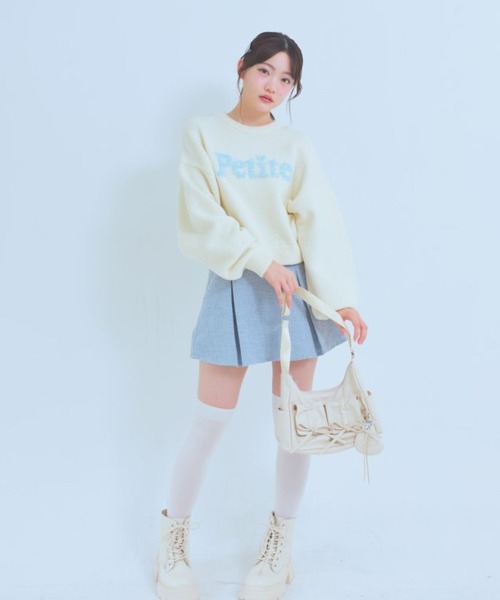 repipi armario（レピピ アルマリオ）の「【セレモニー】ガーリーツイードスカート（スカート・キッズ・サックスブルー/アイボリー・SMALL/MEDIUM/LARGE）」の8枚目の写真