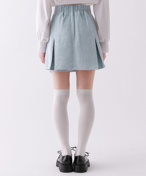 repipi armario（レピピ アルマリオ）の「【セレモニー】ガーリーツイードスカート（スカート・キッズ・サックスブルー/アイボリー・SMALL/MEDIUM/LARGE）」の14枚目の写真