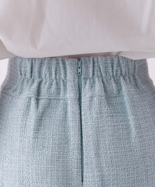 repipi armario（レピピ アルマリオ）の「【セレモニー】ガーリーツイードスカート（スカート・キッズ・サックスブルー/アイボリー・SMALL/MEDIUM/LARGE）」の17枚目の写真