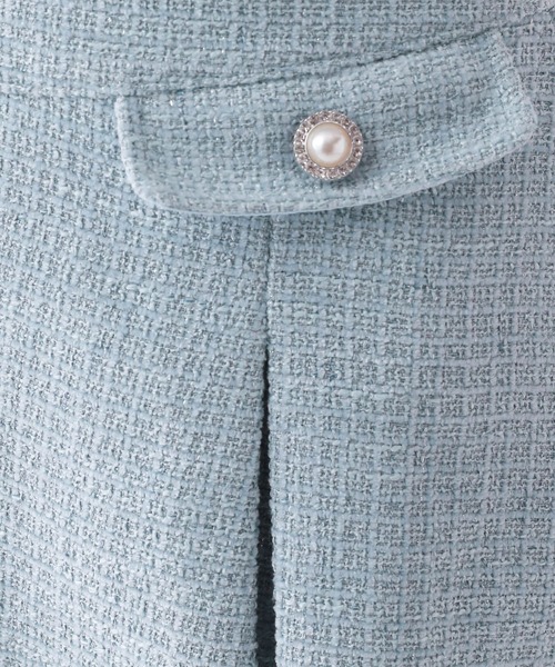 repipi armario（レピピ アルマリオ）の「【セレモニー】ガーリーツイードスカート（スカート・キッズ・サックスブルー/アイボリー・SMALL/MEDIUM/LARGE）」の19枚目の写真