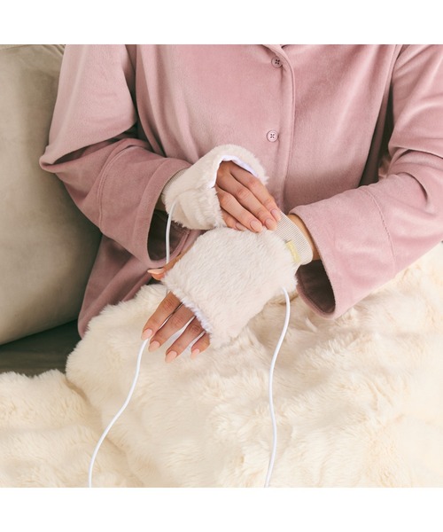 ヒーター付きハンドウォーマー アイボリー（生活家電）｜Francfranc