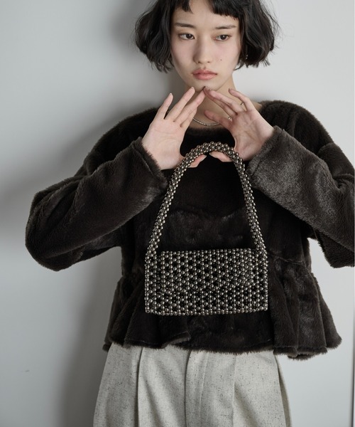 THE YOn(ザヨン)の「ビーズデザインパーティーバッグ(ショルダーバッグ・レディース・シルバー/アンティークシルバー・FREE)」の20枚目の写真