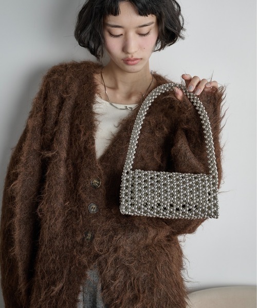 THE YOn(ザヨン)の「ビーズデザインパーティーバッグ(ショルダーバッグ・レディース・シルバー/アンティークシルバー・FREE)」の8枚目の写真