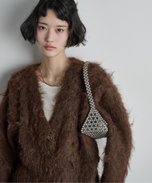 THE YOn(ザヨン)の「ビーズデザインパーティーバッグ(ショルダーバッグ・レディース・シルバー/アンティークシルバー・FREE)」の9枚目の写真