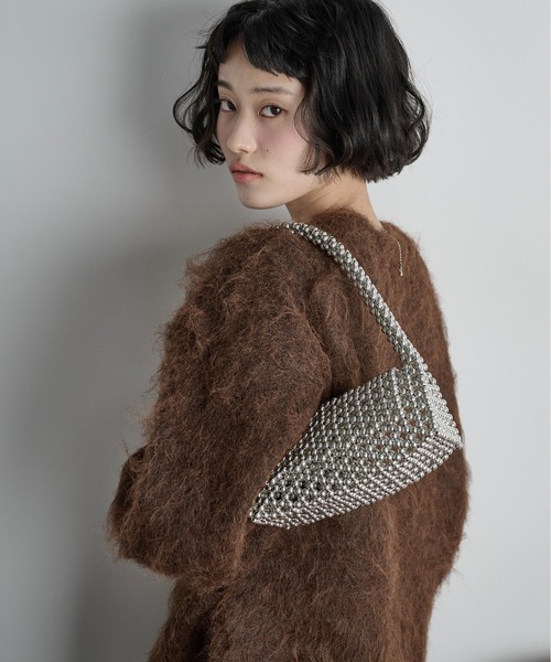 THE YOn(ザヨン)の「ビーズデザインパーティーバッグ(ショルダーバッグ・レディース・シルバー/アンティークシルバー・FREE)」の10枚目の写真