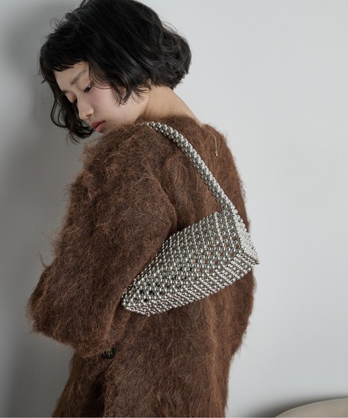 THE YOn(ザヨン)の「ビーズデザインパーティーバッグ(ショルダーバッグ・レディース・シルバー/アンティークシルバー・FREE)」の11枚目の写真