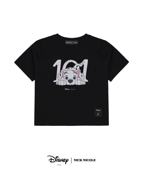 NICK&NICOLE(ニックアンドニコール)の「DISNEY 101 DALMATIAN DOG CROP TOP_BLACK(Tシャツ/カットソー・レディース・その他・FREE)」の4枚目の写真