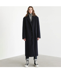AVANDRESS（アバンドレス ）の「Unisex Flex Long Loose-fit Coat Dark Navy（チェスターコート・レディース）」