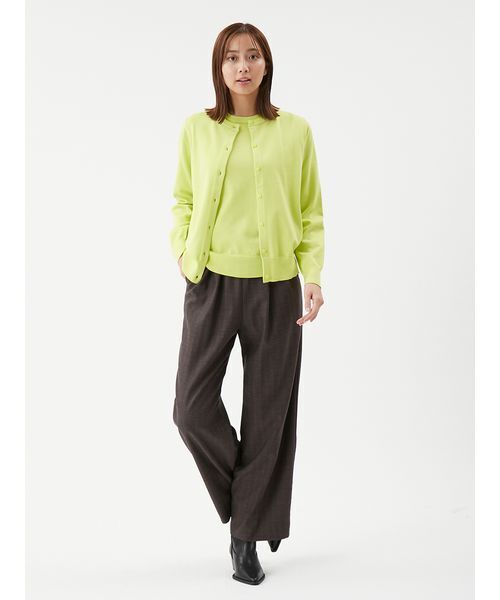 Mila Owen（ミラオーウェン）の「ウエストゴムヘリンボーンイージーパンツ（その他パンツ・レディース・グレー/ブラウン・0/00/1）」の10枚目の写真