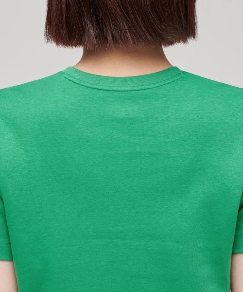 MUSINSA STANDARD WOMAN（ムシンサスタンダードウーマン）の「ウィメンズベーシッククルーネックTシャツ[グラスグリーン]（Tシャツ/カットソー・レディース・その他・SMALL/X-SMALL）」の4枚目の写真