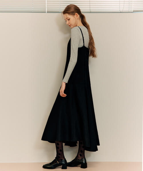 ZEROSTREET（ゼロストリート）の「[2カラー] フラッフィーフレアワンピース（ワンピース・レディース・ネイビー/ブラック・SMALL/MEDIUM）」の6枚目の写真