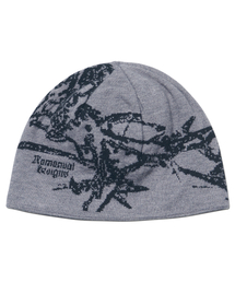 NOMANUAL（NOMANUAL）の「GRAPHIC JACQUARD BEANIE - GRAY（ニットキャップ/ビーニー）」