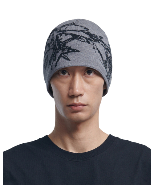 NOMANUAL(NOMANUAL)の「GRAPHIC JACQUARD BEANIE - GRAY(ニットキャップ/ビーニー・レディース・その他・FREE)」の3枚目の写真