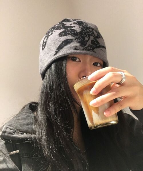 NOMANUAL(NOMANUAL)の「GRAPHIC JACQUARD BEANIE - GRAY(ニットキャップ/ビーニー・レディース・その他・FREE)」の10枚目の写真
