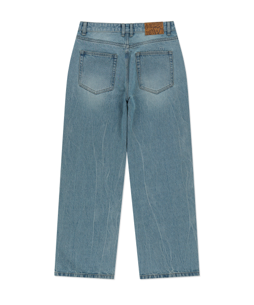 Wacky WiLLy（ワッキーウィリー）の「ベーシックウォッシングデニムパンツブルー（デニムパンツ・レディース・その他・SMALL/MEDIUM/LARGE/X-LARGE）」の3枚目の写真
