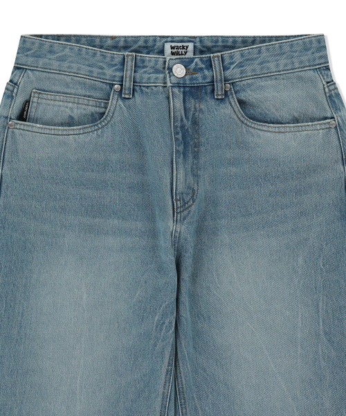 Wacky WiLLy（ワッキーウィリー）の「ベーシックウォッシングデニムパンツブルー（デニムパンツ・レディース・その他・SMALL/MEDIUM/LARGE/X-LARGE）」の4枚目の写真