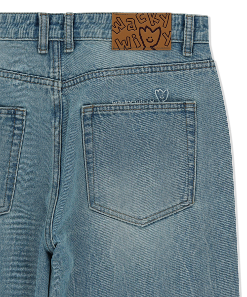 Wacky WiLLy（ワッキーウィリー）の「ベーシックウォッシングデニムパンツブルー（デニムパンツ・レディース・その他・SMALL/MEDIUM/LARGE/X-LARGE）」の7枚目の写真