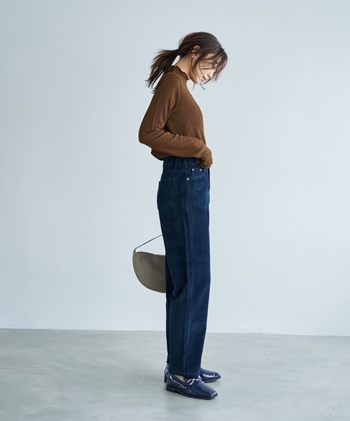 STYLE DELI（スタイルデリ）の「コーデュロイセミワイドストレートパンツ（その他パンツ・レディース・ホワイト系/ブラウン/ネイビー・SMALL/MEDIUM/LARGE）」の14枚目の写真