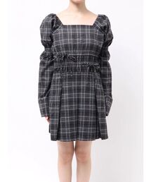 2WAYショルダーギャザーワンピース