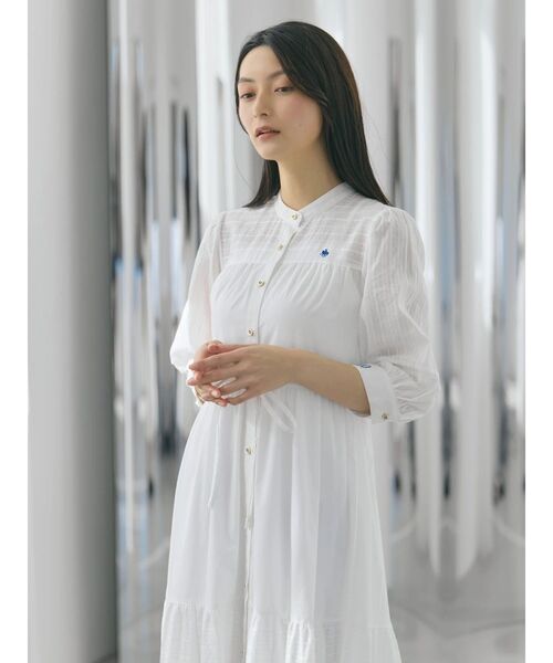 POLO BCS(ポロ ビーシーエス)の「【POLO BCSコラボ】ピンタックシャツワンピース(ワンピース・レディース・ライトブルー/ブラック/オフホワイト・MEDIUM)」の15枚目の写真