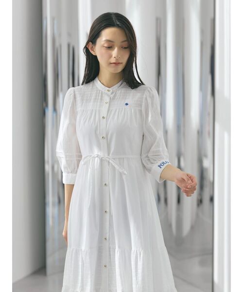 POLO BCS(ポロ ビーシーエス)の「【POLO BCSコラボ】ピンタックシャツワンピース(ワンピース・レディース・ライトブルー/ブラック/オフホワイト・MEDIUM)」の17枚目の写真