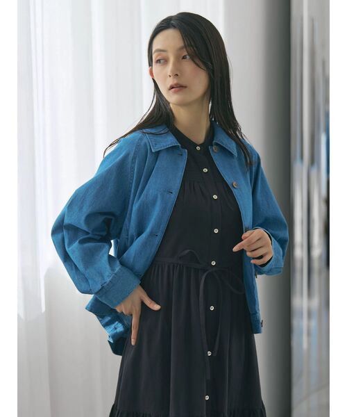 POLO BCS(ポロ ビーシーエス)の「【POLO BCSコラボ】ピンタックシャツワンピース(ワンピース・レディース・ライトブルー/ブラック/オフホワイト・MEDIUM)」の22枚目の写真