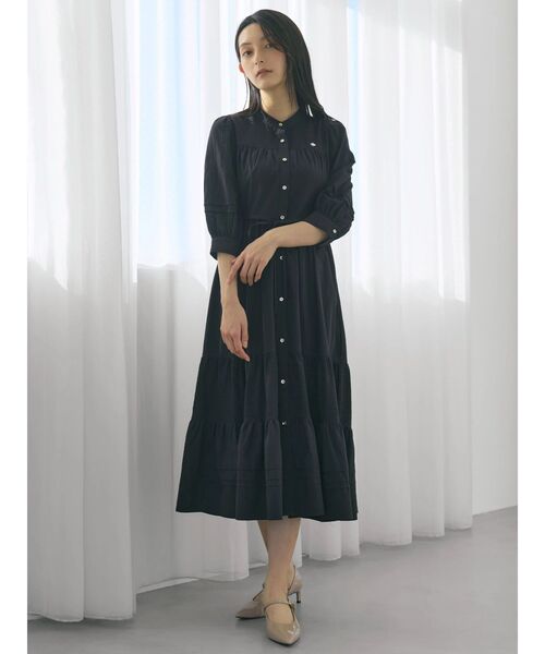 POLO BCS(ポロ ビーシーエス)の「【POLO BCSコラボ】ピンタックシャツワンピース(ワンピース・レディース・ライトブルー/ブラック/オフホワイト・MEDIUM)」の6枚目の写真