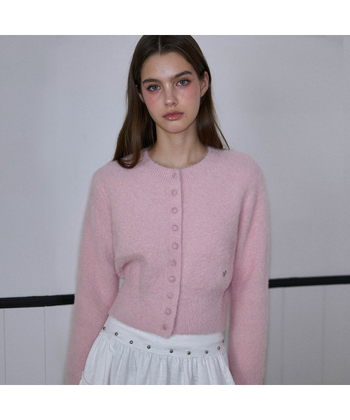 セール】Fur Round Cardigan [Pink]（カーディガン/ボレロ