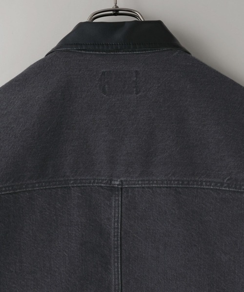 LOWRYS FARM(ローリーズファーム)の「【LFM(U)】デニムカバーオール 606933(デニムジャケット・メンズ・ホワイト/ブラック・MEDIUM/LARGE)」の10枚目の写真