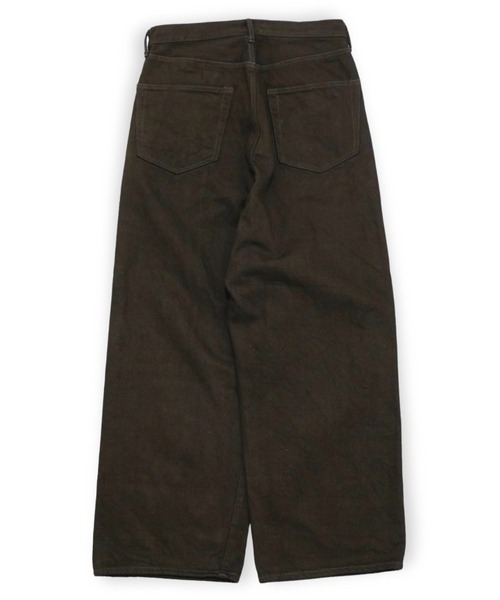 yoko sakamoto（ヨーコサカモト）の「【YOKO SAKAMOTO】 5POCKET BAGGY PANTS（デニムパンツ・メンズ・ダークブラウン・MEDIUM/SMALL）」の4枚目の写真
