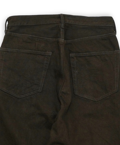 yoko sakamoto（ヨーコサカモト）の「【YOKO SAKAMOTO】 5POCKET BAGGY PANTS（デニムパンツ・メンズ・ダークブラウン・MEDIUM/SMALL）」の5枚目の写真