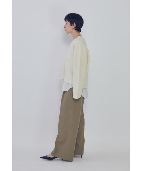1er Arrondissement(プルミエアロンディスモン)の「【追加】ジョーゼットプルオーバー(シャツ/ブラウス・レディース・ブラック系その他3/オフホワイト・FREE)」の12枚目の写真