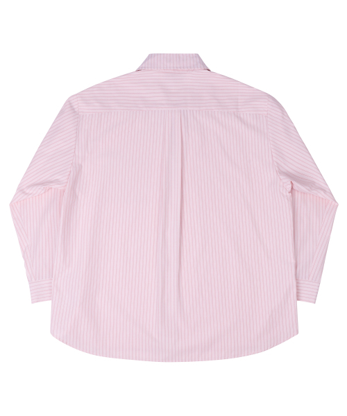 SELITIO(セレティオ)の「ポケットロゴストライプシャツピンク(シャツ/ブラウス・レディース・ピンク・SMALL/MEDIUM/LARGE)」の3枚目の写真
